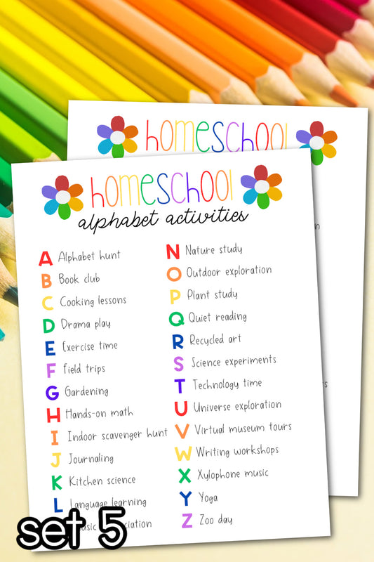 Homeschool Alphabet Activities