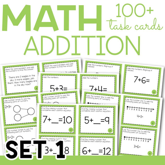 Math First Grade Addition Mini Bundle
