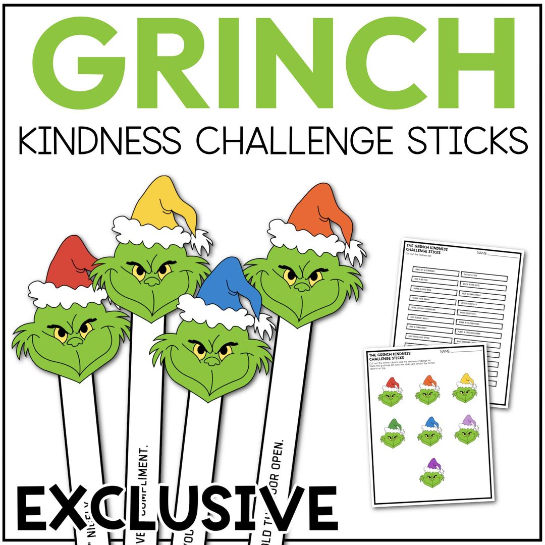 Exclusive Grinch Kindness Challenge Sticks