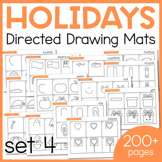 Directed Drawing Holiday Mats