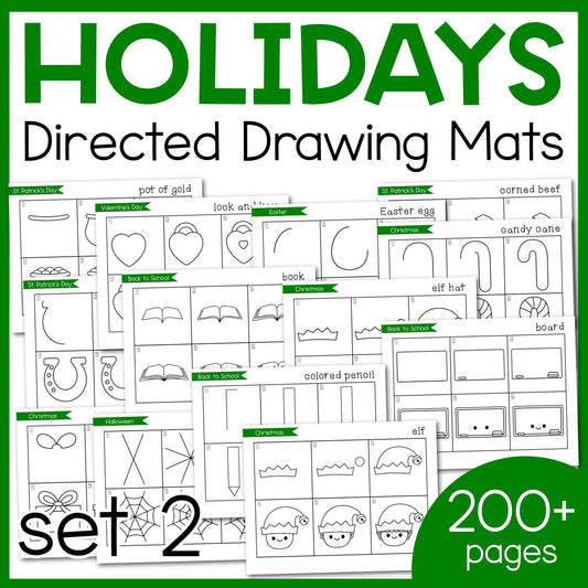 Directed Drawing Holiday Mats