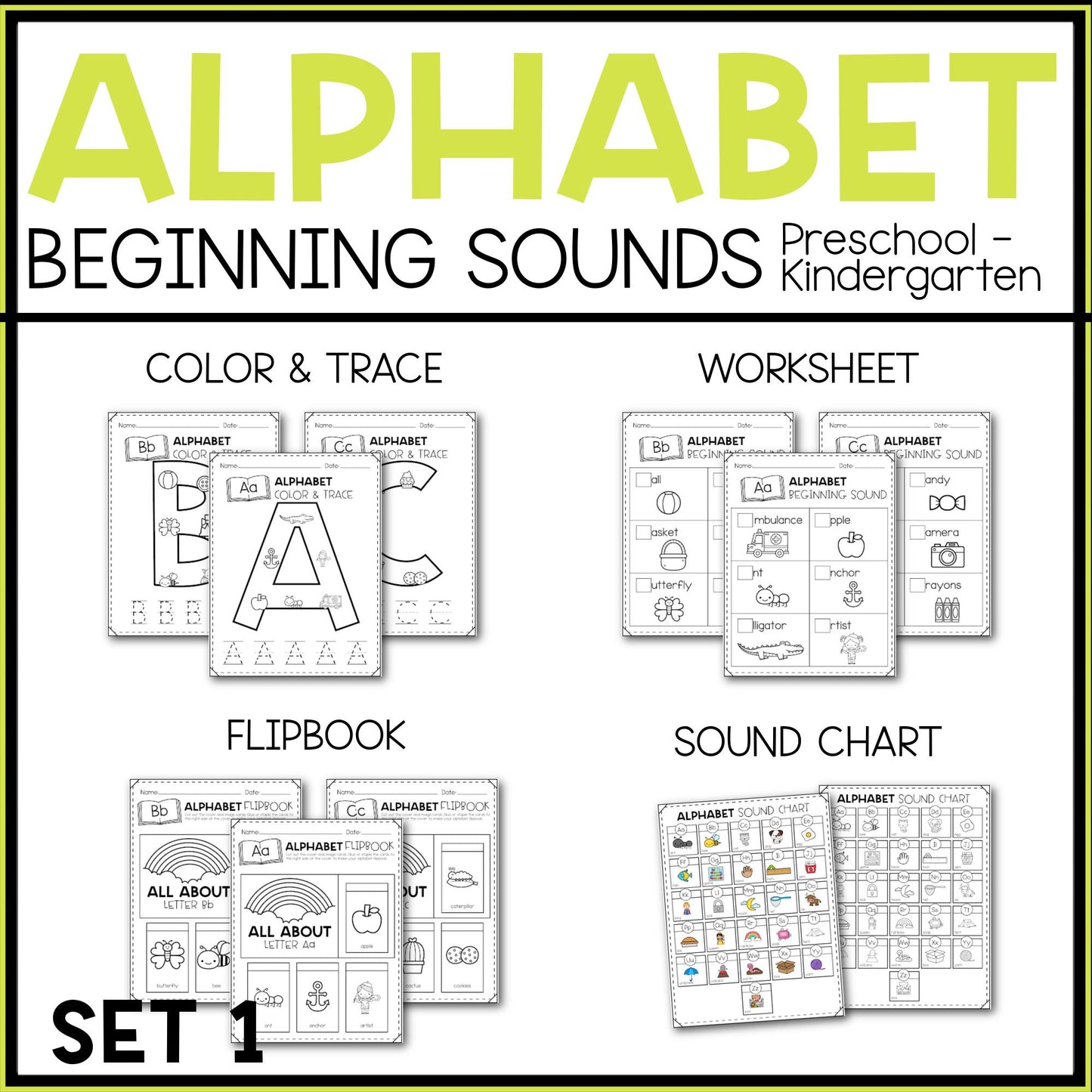 Alphabet Beginning Sounds Bundle