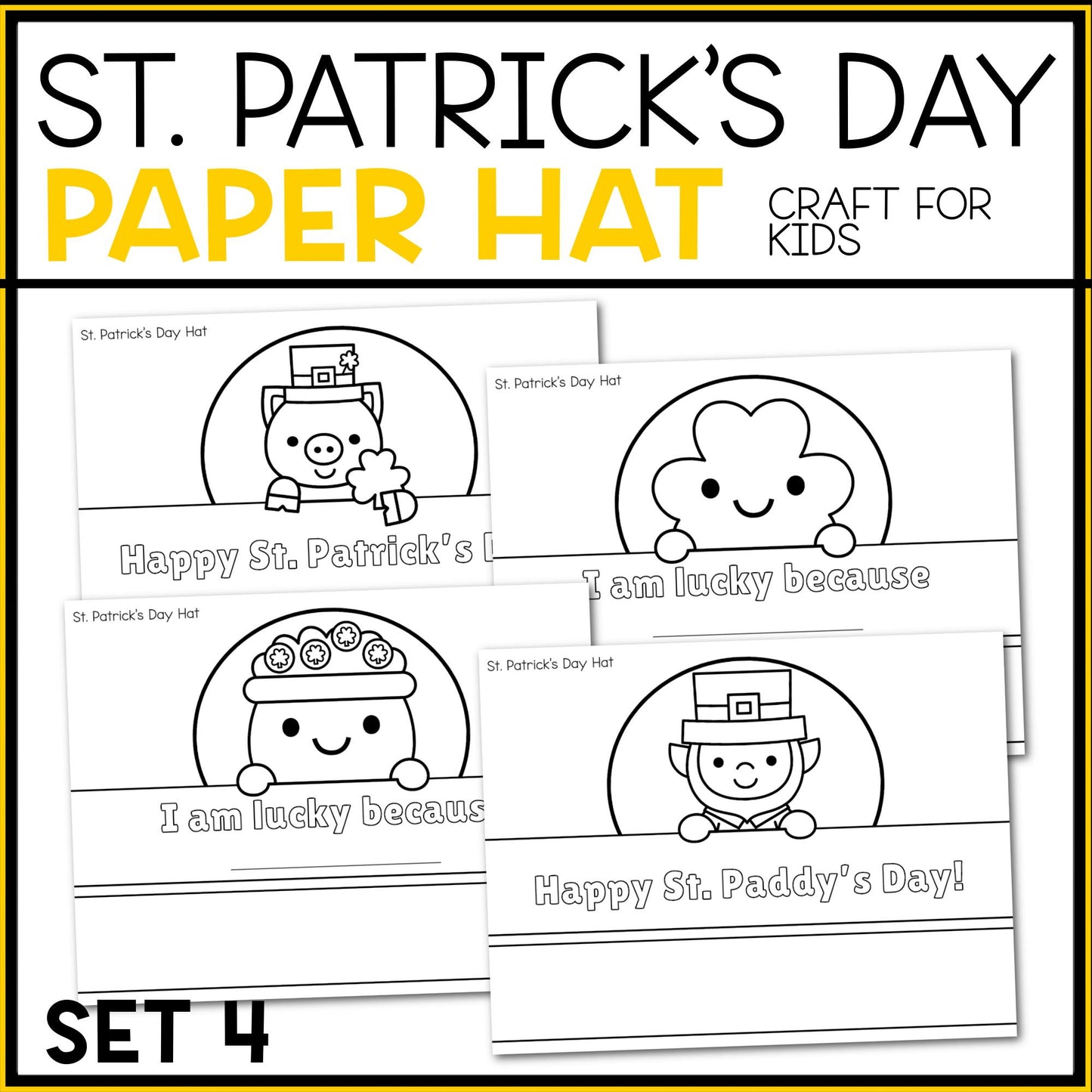 St. Patrick's Day Paper Hat Craft