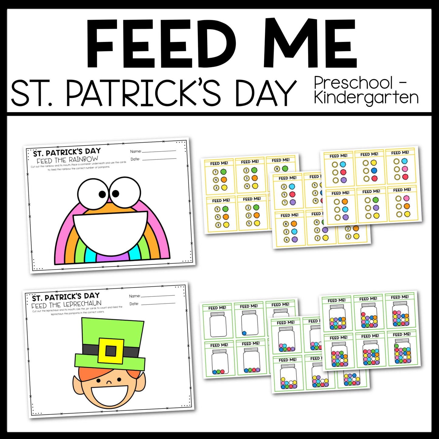 St. Patrick's Day FEED ME (pompom)