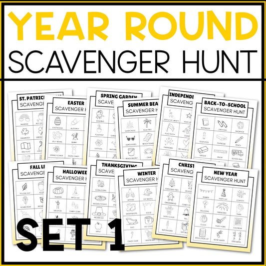Year Long Scavenger Hunt