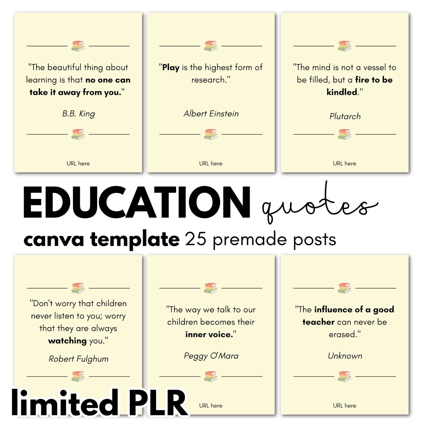 Education Quotes Social Media Canva Template