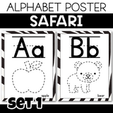SAFARI THEME - ALPHABET POSTER (A-Z)