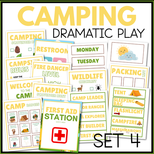 Camping Dramatic Play Printable