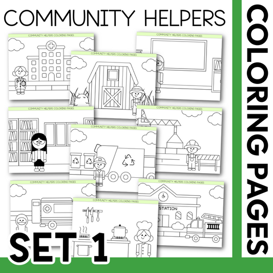 Community Helpers Coloring Pages Commercial Use