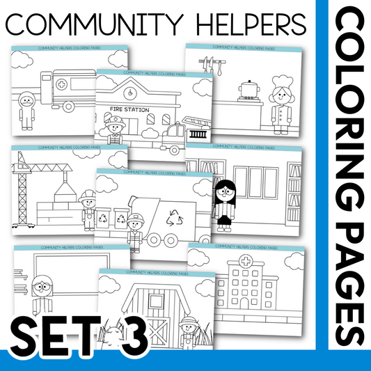 Community Helpers Coloring Pages Commercial Use