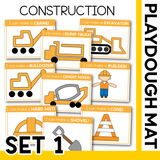 CONSTRUCTION PLAYDOUGH MAT