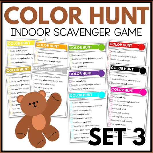 COLOR INDOOR SCAVENGER HUNT