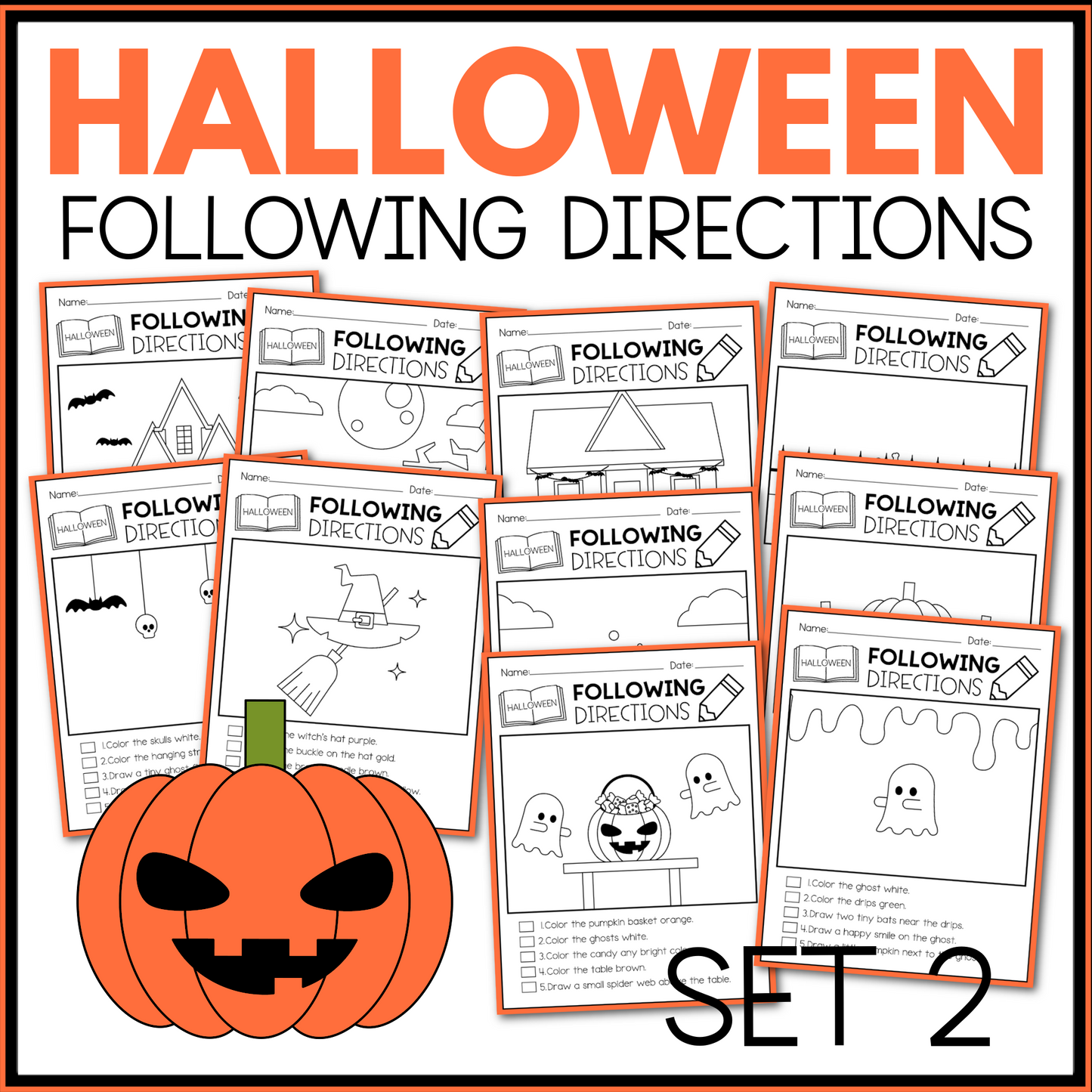 Halloween Following Directions