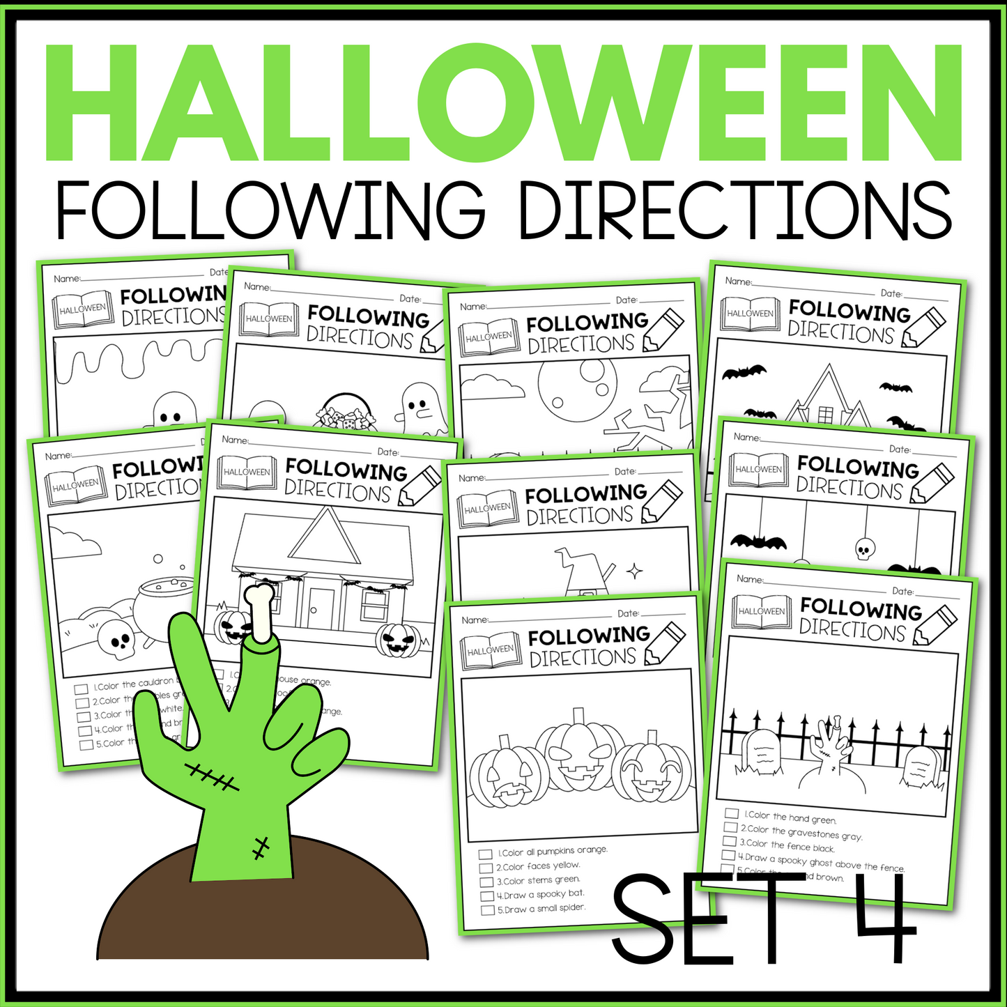 Halloween Following Directions
