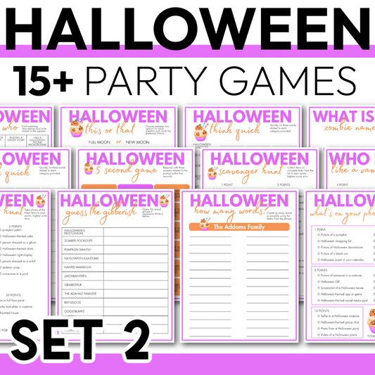 Halloween Party Games Big Bundle