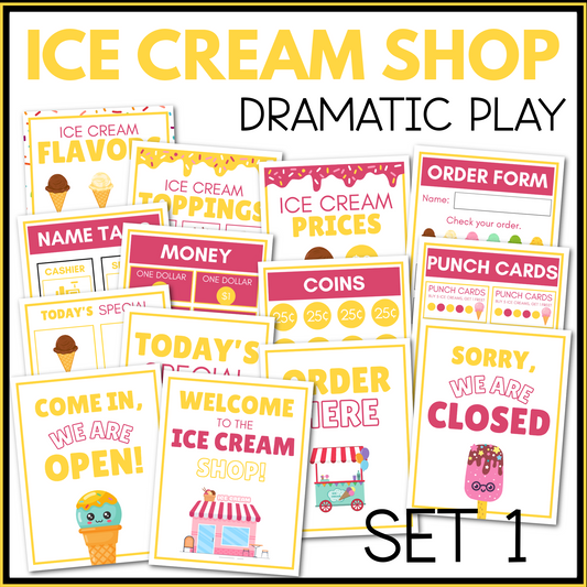Ice Cream Shop Dramatic Play