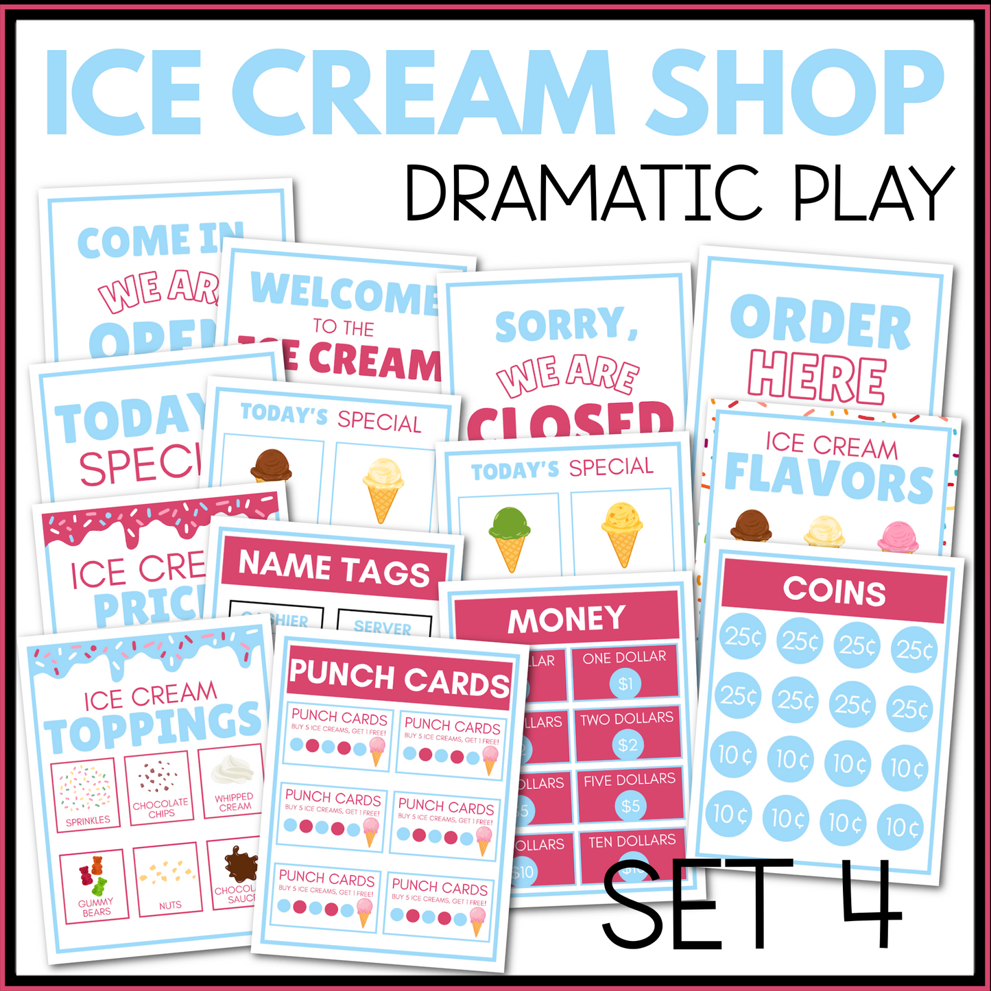 Ice Cream Shop Dramatic Play