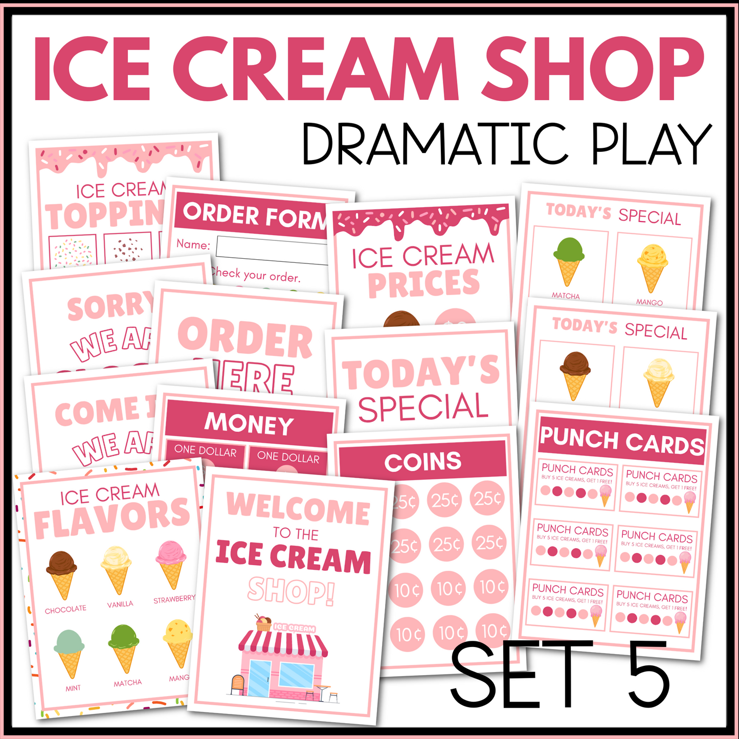 Ice Cream Shop Dramatic Play
