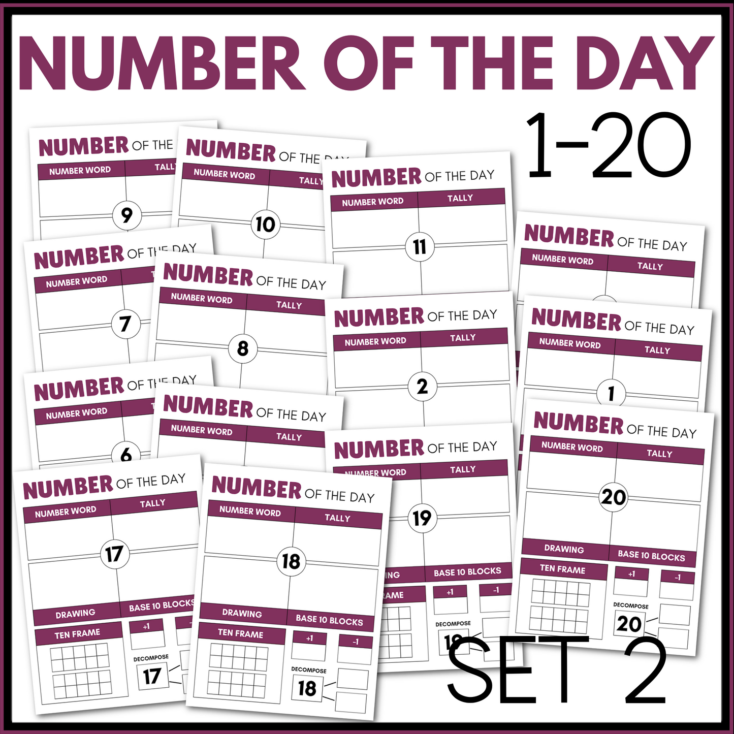 Number Of The Day 1-20