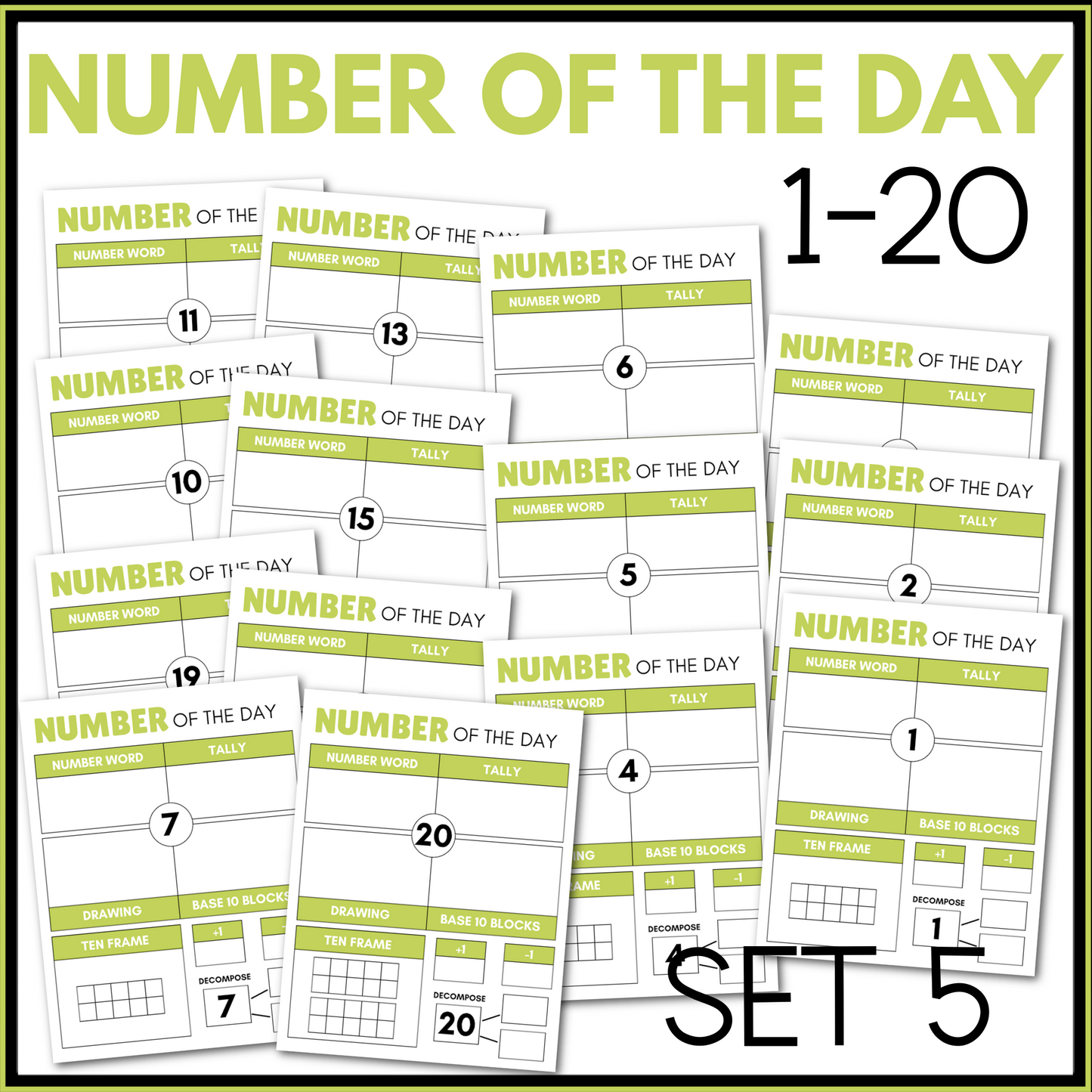 Number Of The Day 1-20