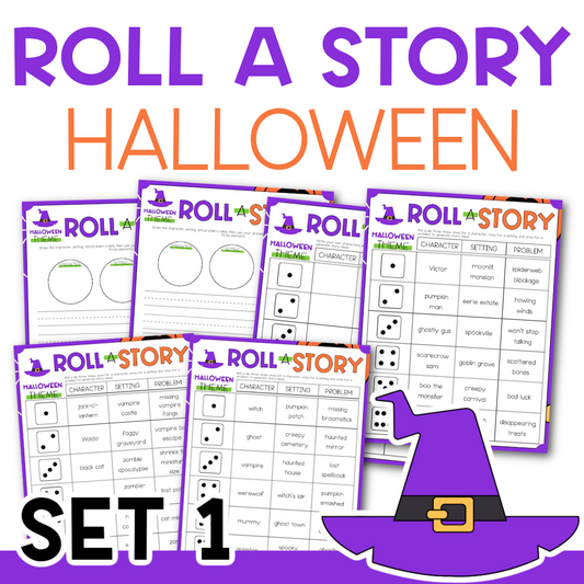 Roll a Story Halloween Printable Commercial Use