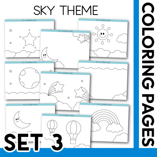 Sky Theme Coloring Pages Commercial Use
