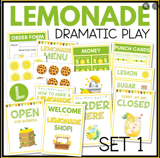 Lemonade Shop Dramatic Play