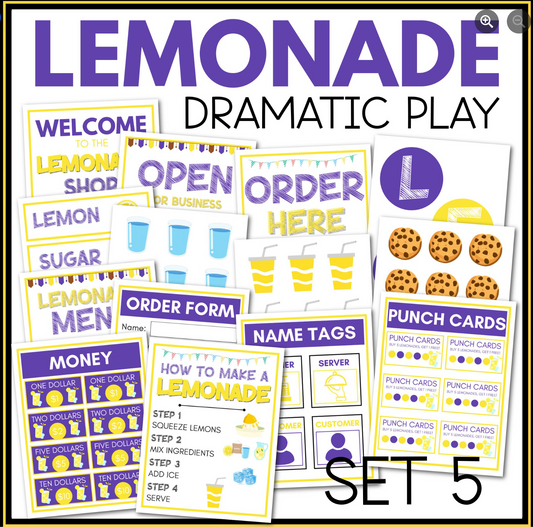 Lemonade Shop Dramatic Play