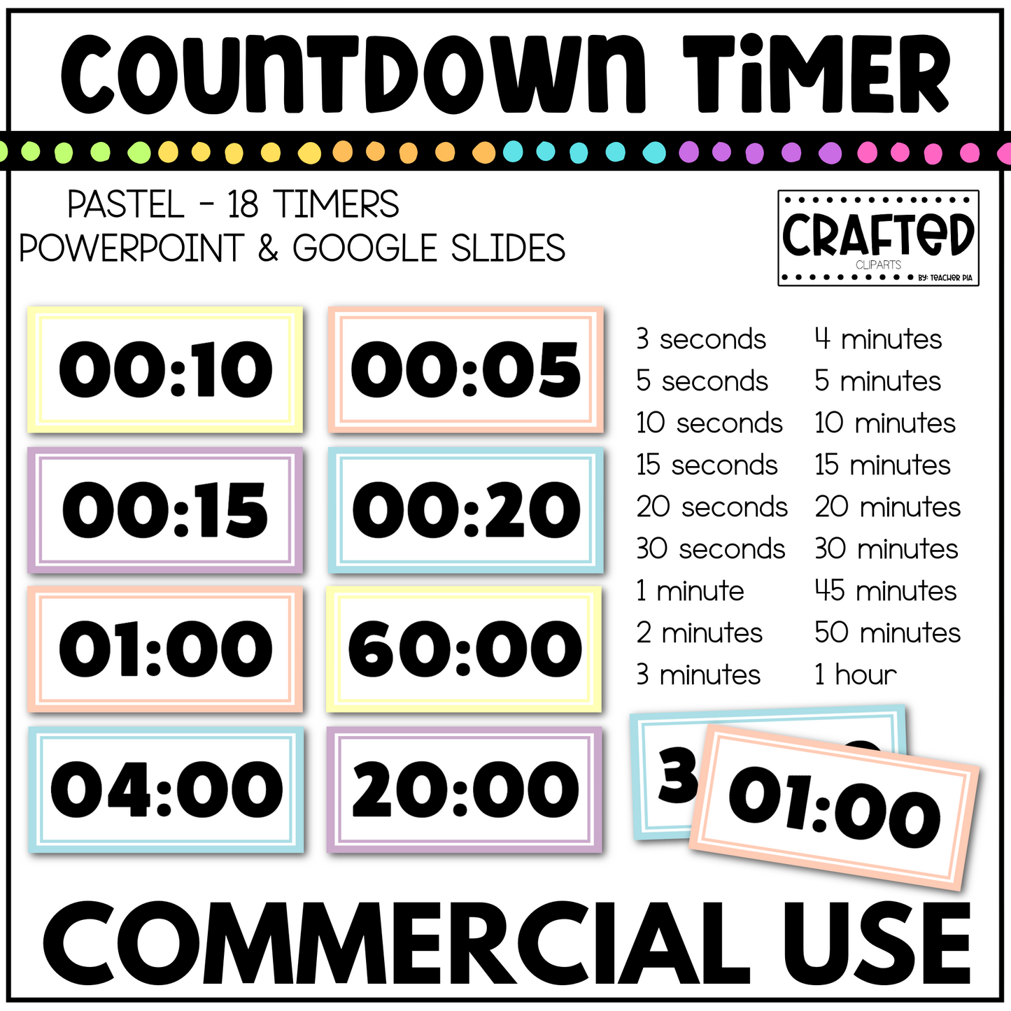 Countdown Timer Bundle Classroom Management Center Transition Break