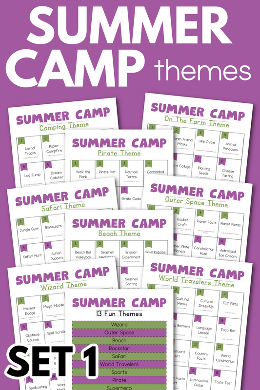 Summer Camp Themes + Activities Commercial Use