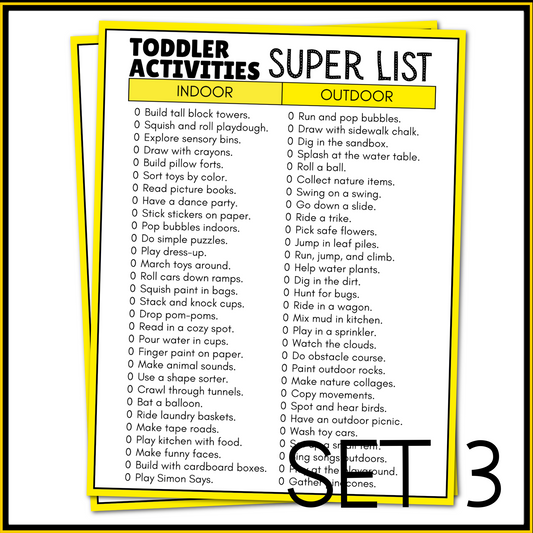 TODDLER ACTIVITIES