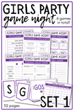 GIRLS PARTY GAME NIGHT