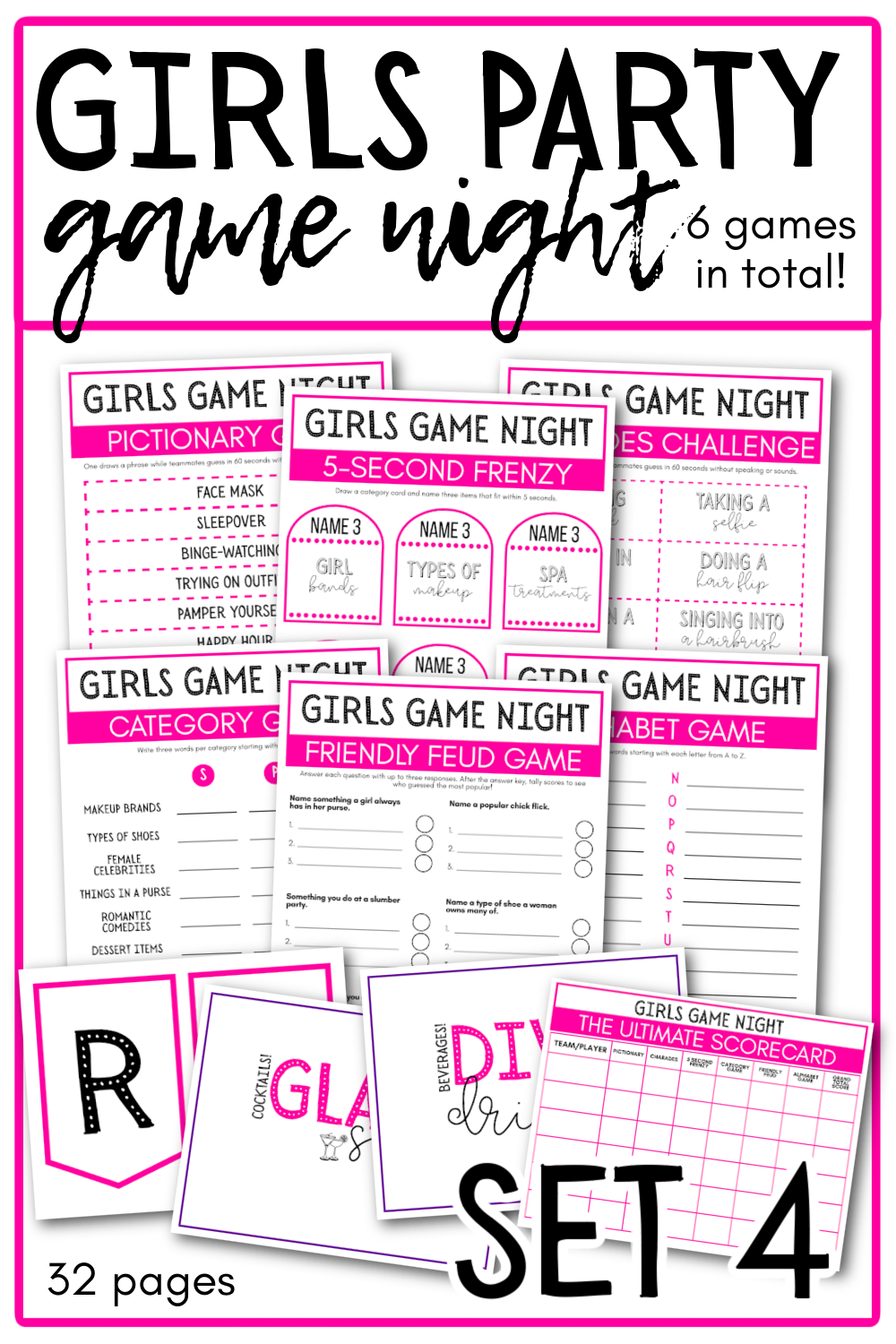 GIRLS PARTY GAME NIGHT