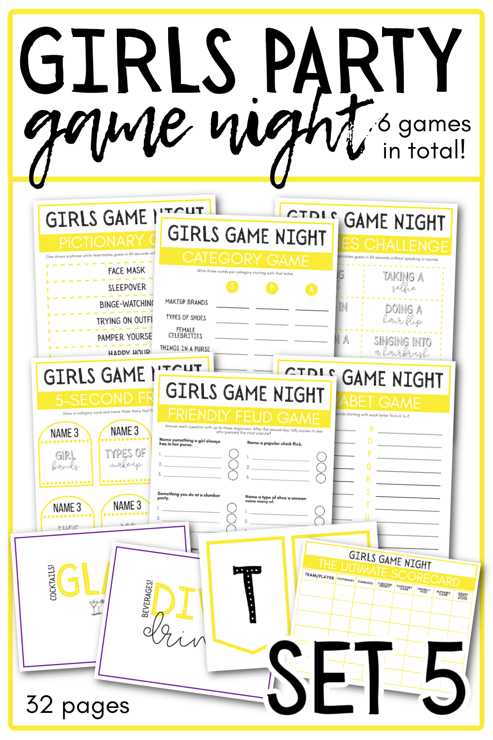 GIRLS PARTY GAME NIGHT