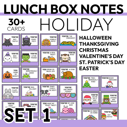 Holiday Lunch Box Positive Notes Commercial Use