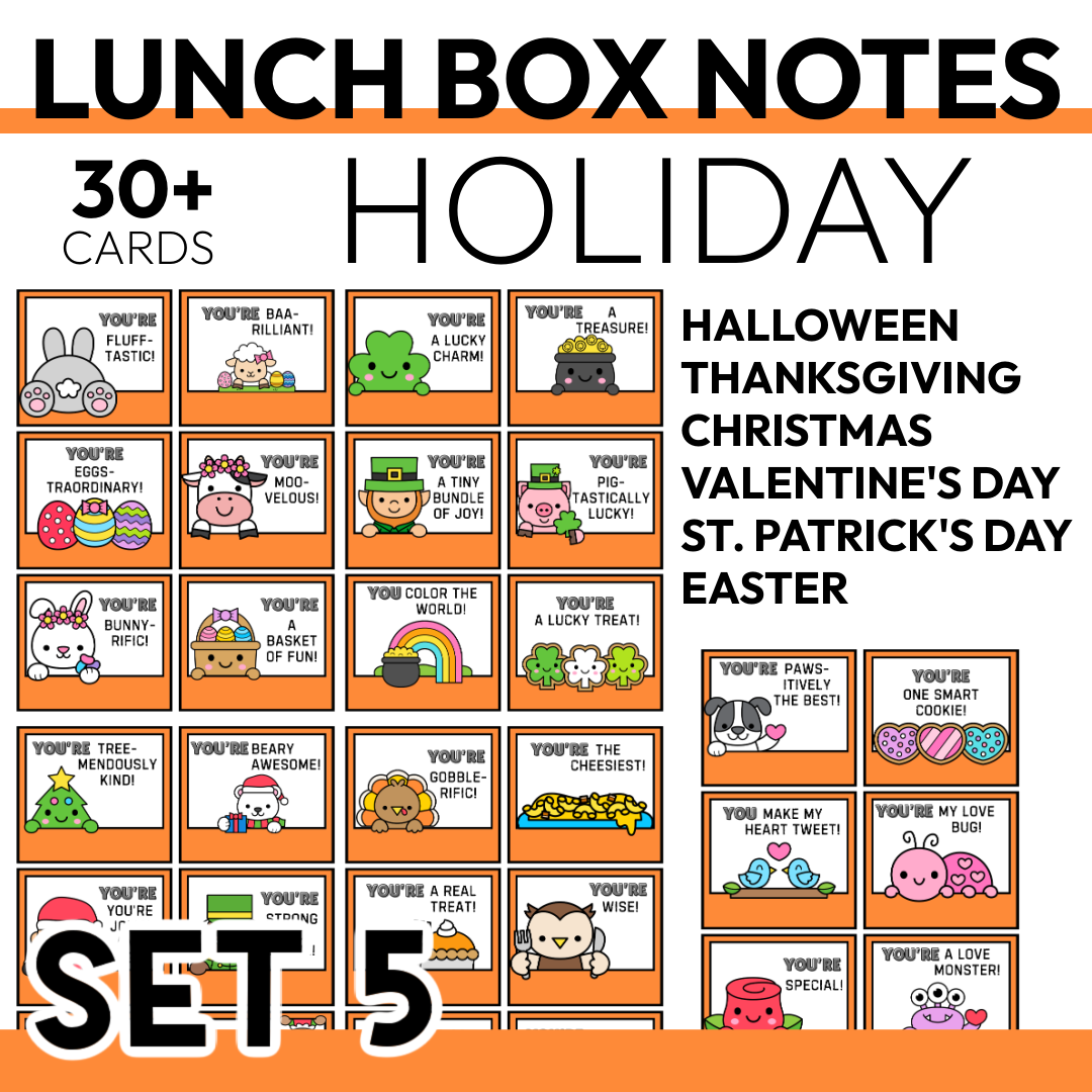 Holiday Lunch Box Positive Notes Commercial Use
