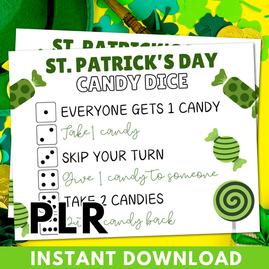 St. Patrick’s Day Candy Dice Limited PLR