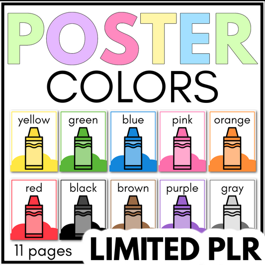 Colors Poster Limited PLR