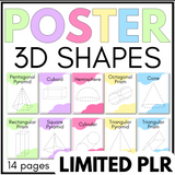 3D Shapes Poster PLR