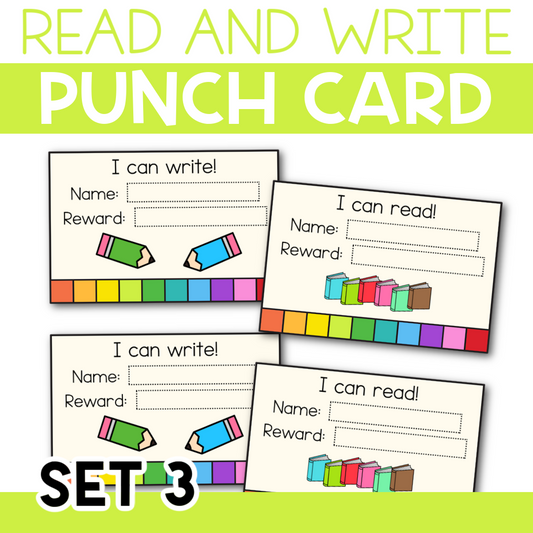 READ AND WRITE REWARD CARD