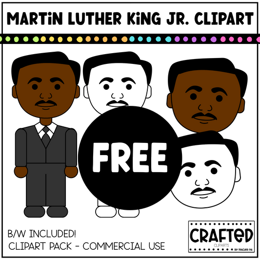 Inspire Your Students with a FREE Martin Luther King Jr. Clipart Pack