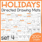 Directed Drawing Holiday Mats