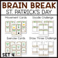 St. Patrick's Day Brain Break Cards