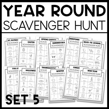 Year Long Scavenger Hunt
