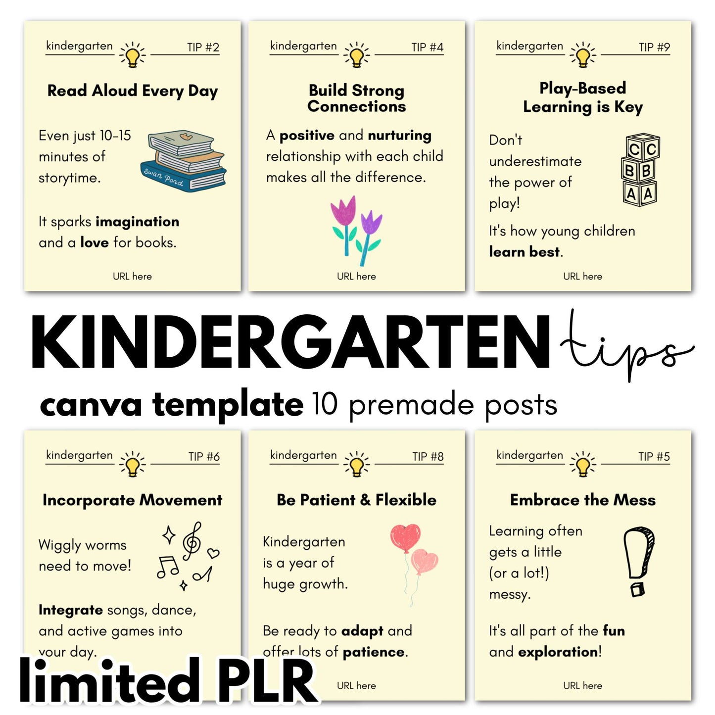 Kindergarten Tips Canva Template