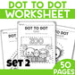 WORKSHEET dot to dot - 50 PAGES