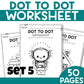 WORKSHEET dot to dot - 50 PAGES
