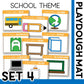 SCHOOL THEME PLAYDOUGH MAT