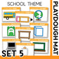 SCHOOL THEME PLAYDOUGH MAT