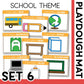 SCHOOL THEME PLAYDOUGH MAT